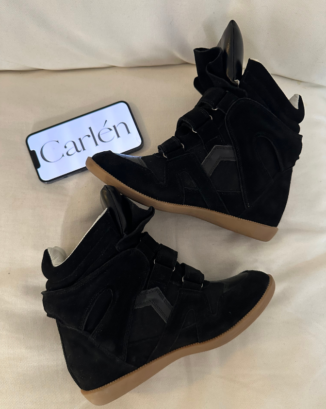 carlen, sneaker leather high heel