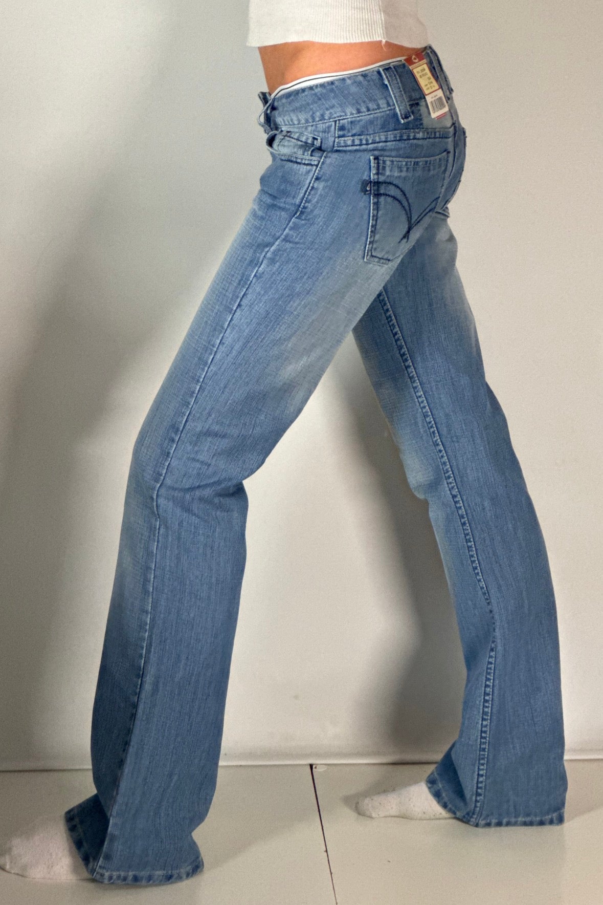 Jeans med lav midje