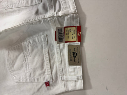 Lågmidjade jeans vit