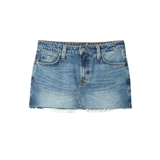 Lyseblått denimskjørt
